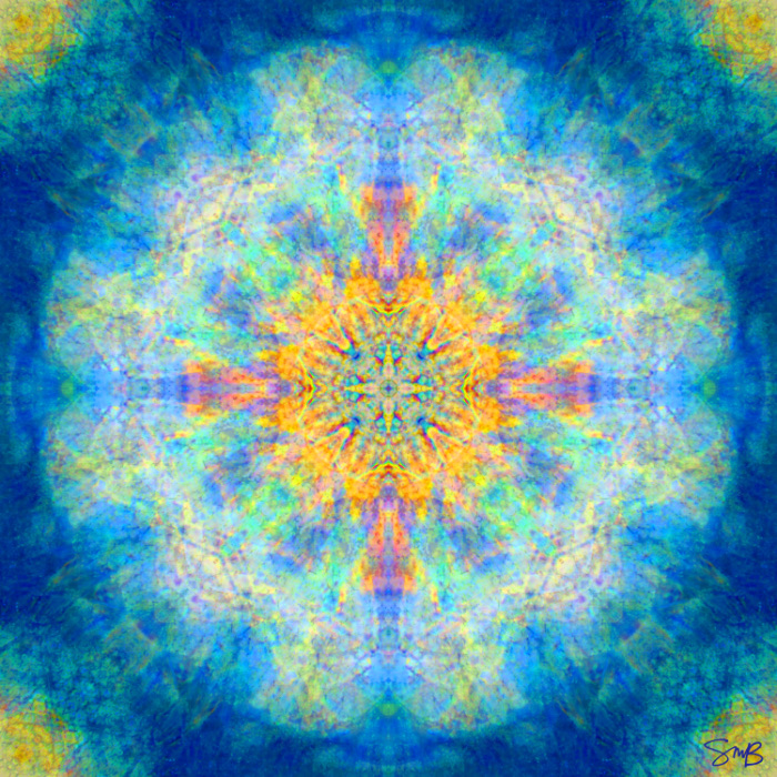 Sky Rainbow mandala — from sky and light photography